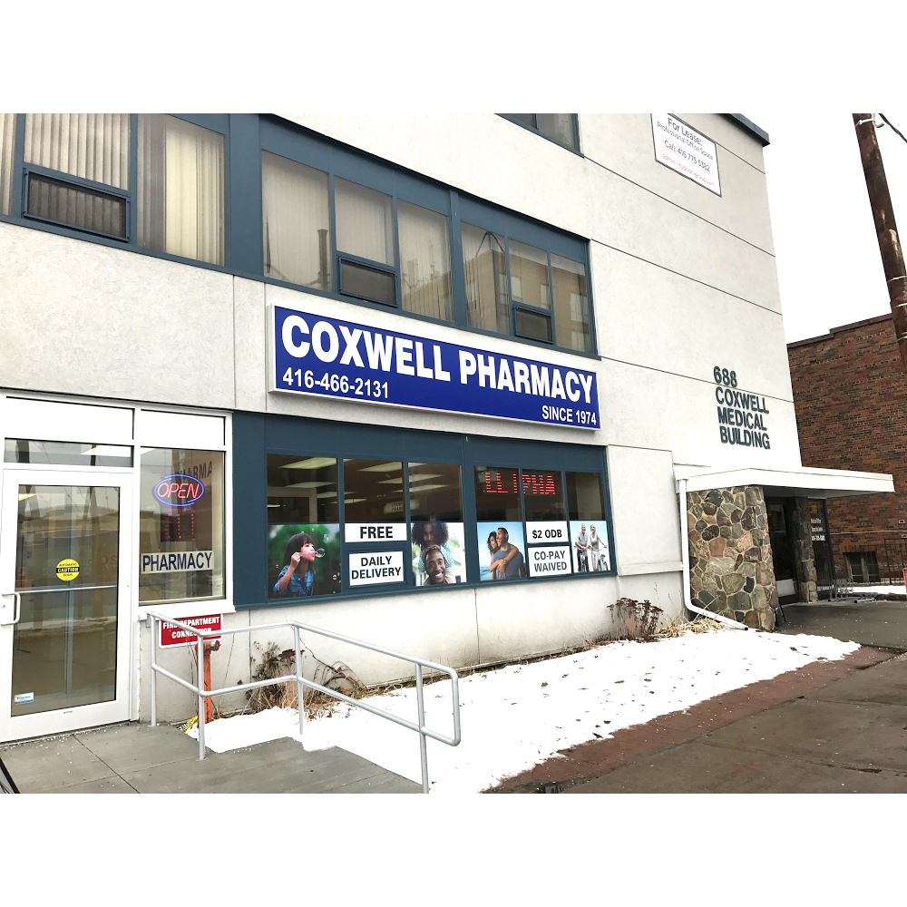Coxwell Pharmacy | 688 Coxwell Ave, Toronto, ON M4C 3B6, Canada | Phone: (416) 466-2131