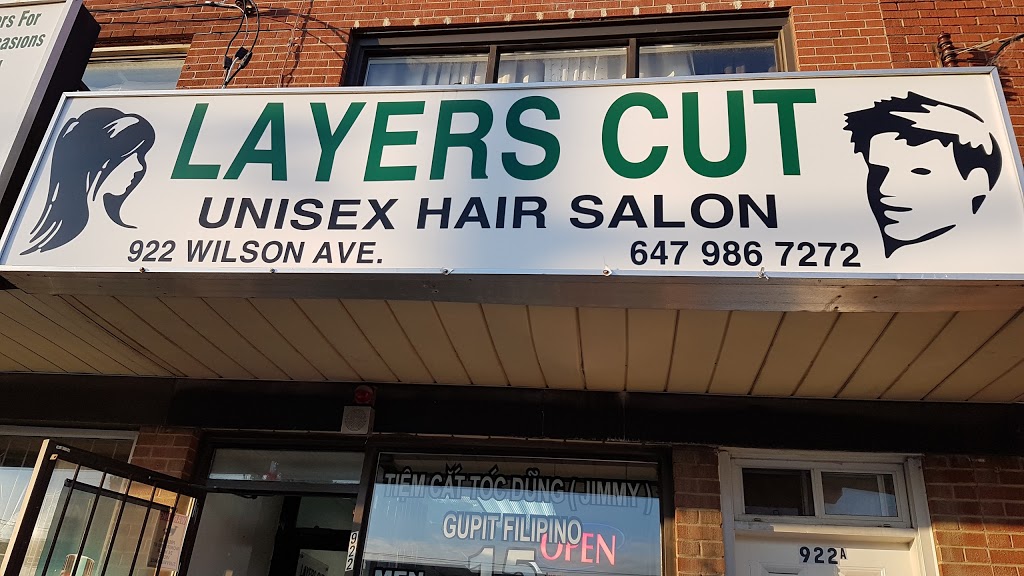 Layers Cut Unisex Hair Salon | 922 Wilson Ave, North York, ON M3K 1E7, Canada