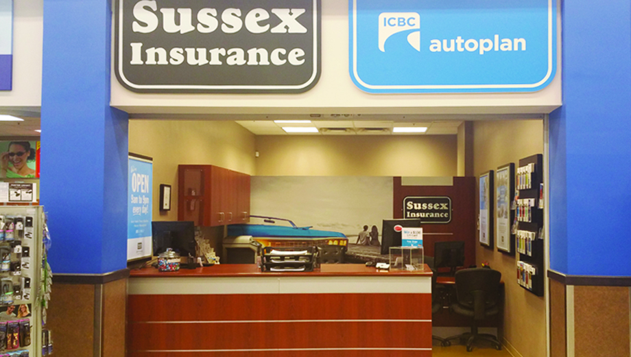 Sussex Insurance - First Okanagan | insurance agency | Inside Walmart, 2200 58 Ave, Vernon, BC V1T 9T2, Canada | 2505425335 OR +1 250-542-5335
