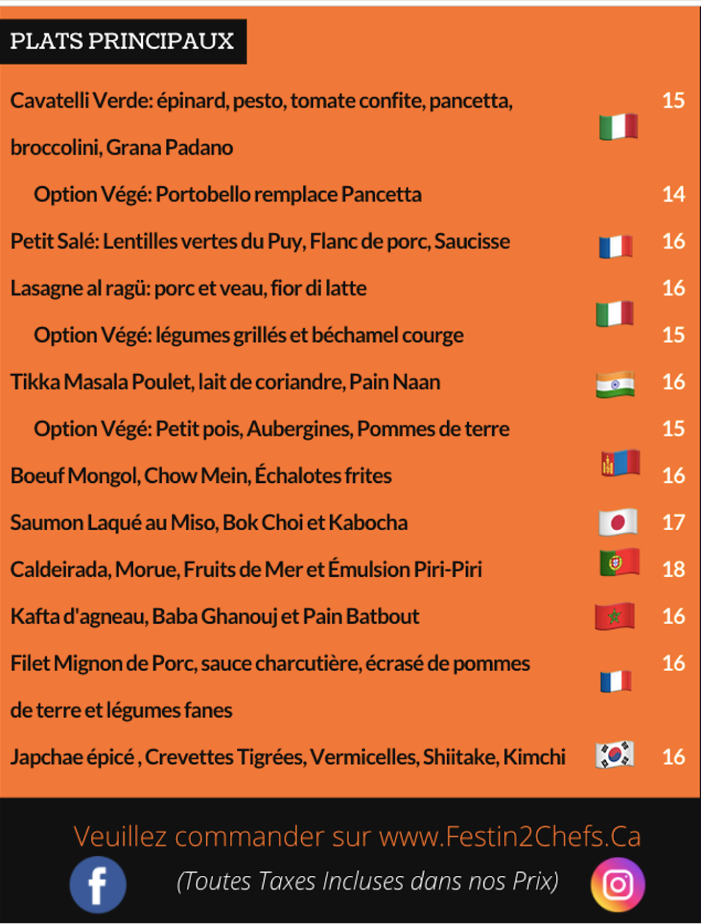 Festin 2 Chefs | 6210 Rue Cortot, Brossard, QC J4Z 0M3, Canada | Phone: (514) 978-5237