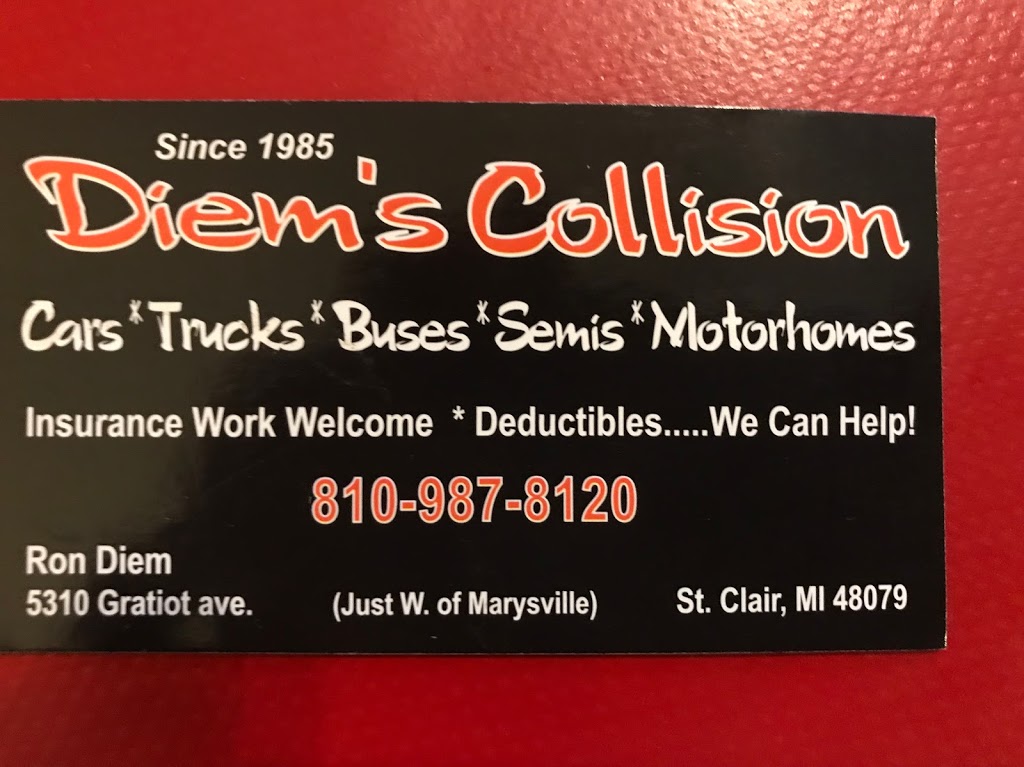 Diems Collision | 5310 Gratiot Ave, St Clair, MI 48079, USA | Phone: (810) 987-8120