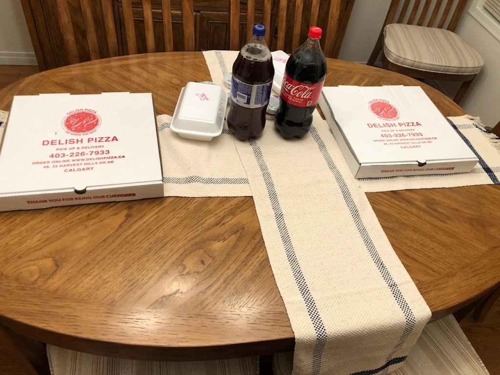 Delish Pizza | 33 Harvest Hills Dr NE #8, Calgary, AB T3K 4R2, Canada | Phone: (403) 226-7933