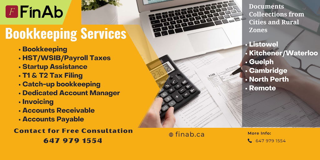 FinAb Bookkeeping Services | 987 Adams Ave S, Listowel, ON N4W 0E6, Canada | Phone: (647) 979-1554