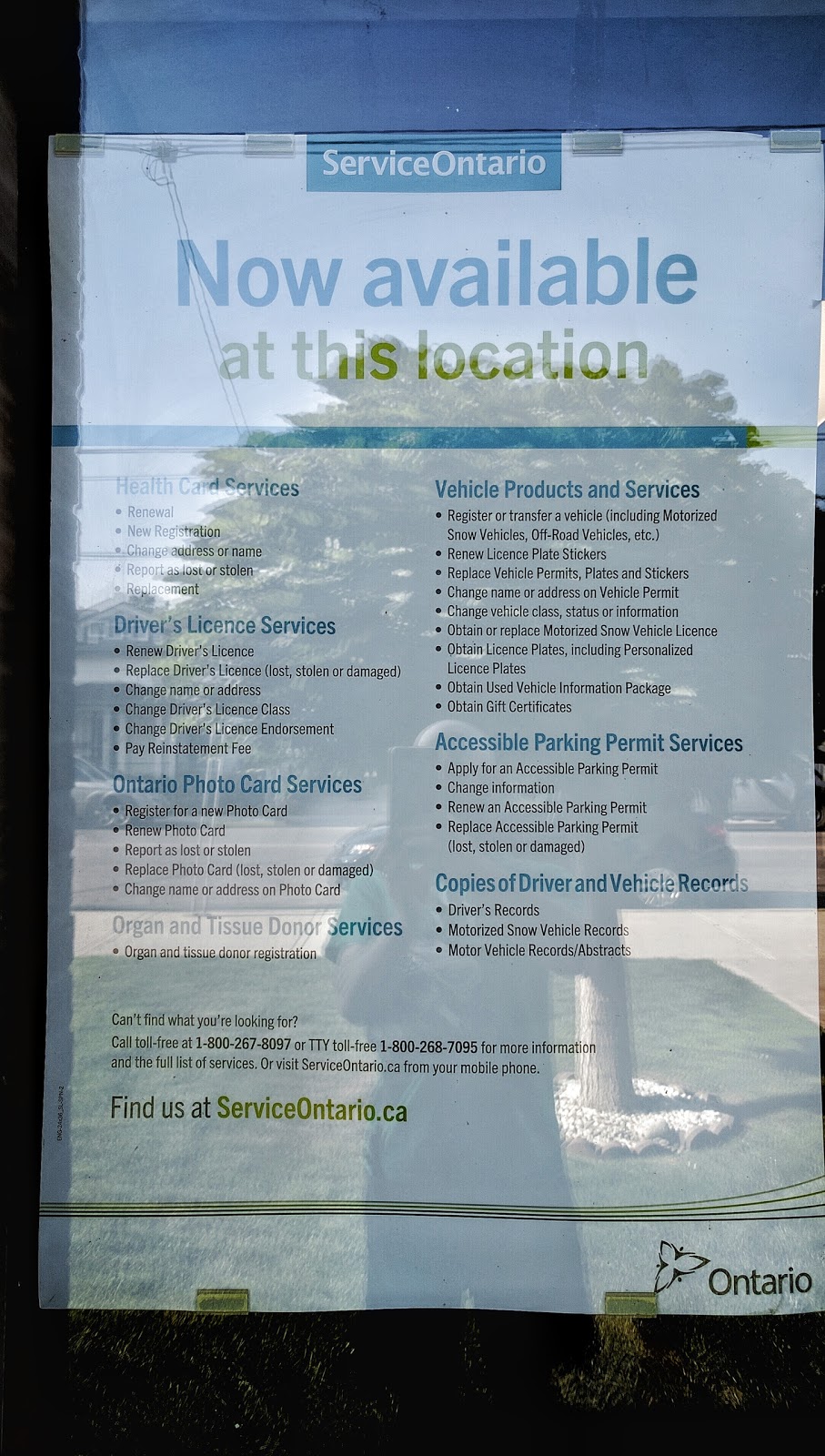 ServiceOntario | 45 Caithness St E Unit 3B, Caledonia, ON N3W 1L5, Canada | Phone: (905) 765-6555