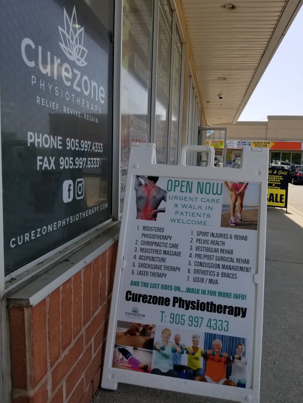 Curezone Physiotherapy | 812 Britannia Rd W Unit 110, Mississauga, ON L5V 0A6, Canada | Phone: (905) 997-4333