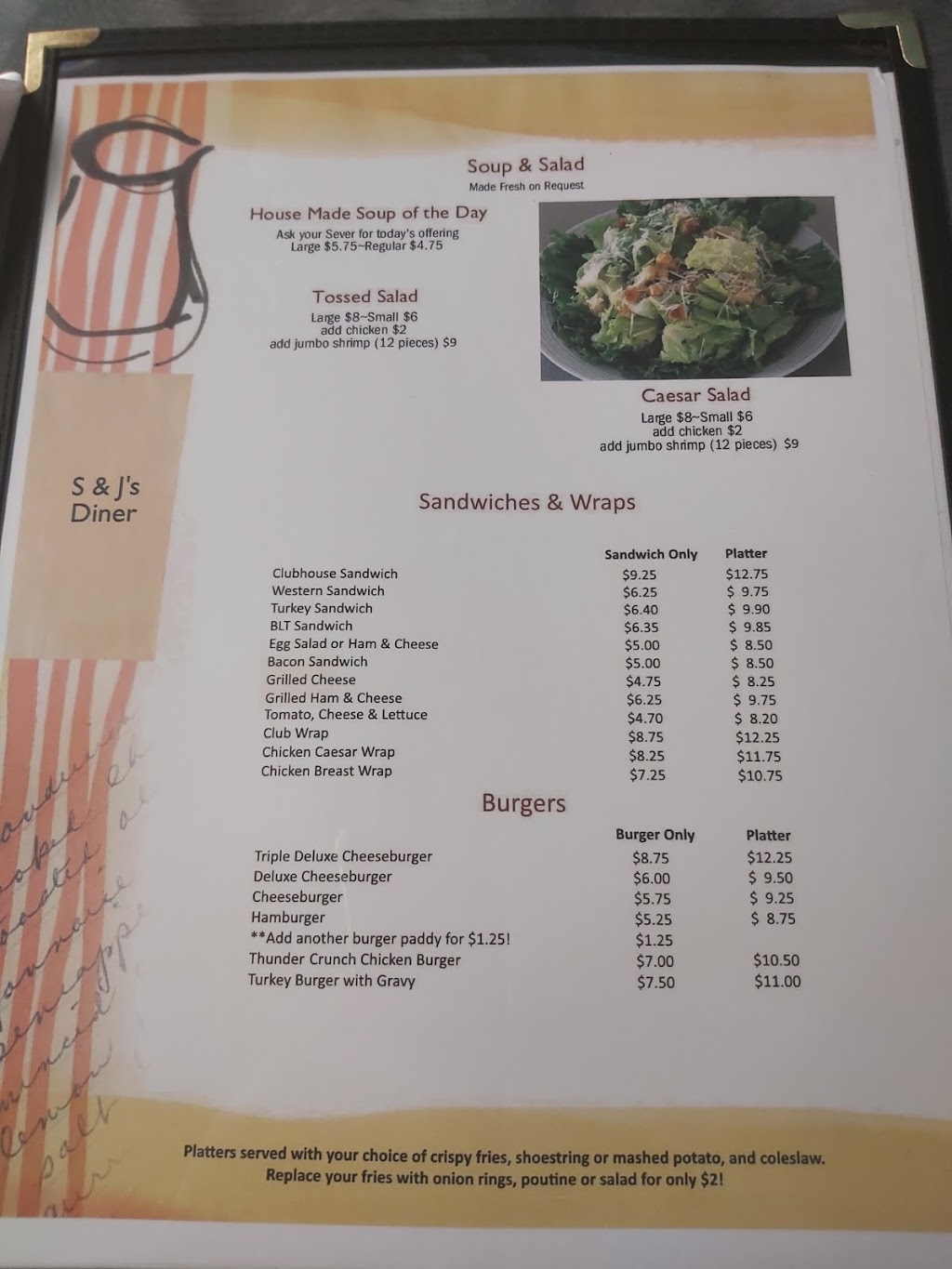 S & Js Diner | 264 Cornwallis St, Kentville, NS B4N 2G2, Canada | Phone: (902) 678-4050