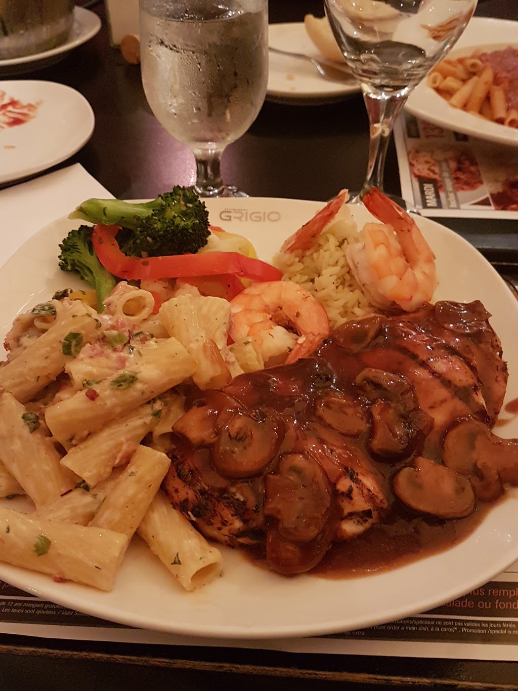 Grigio Pasta & Grill | 993 Boulevard Saint-Martin O, Laval, QC H7S 1M5, Canada | Phone: (450) 663-0055