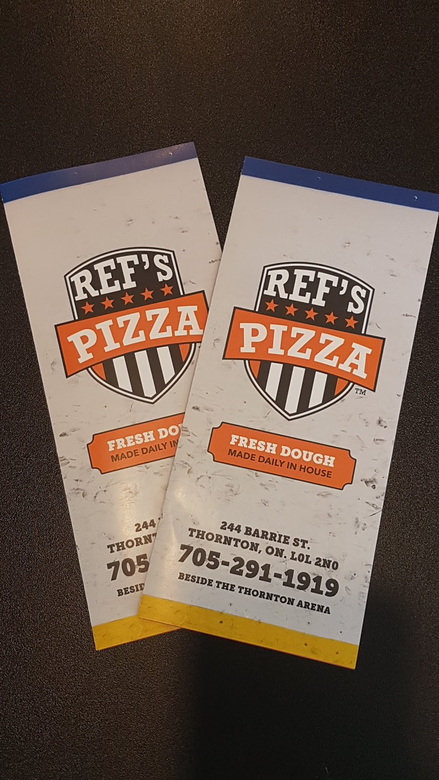 REFS PIZZA | 244 Barrie St unit 2, Thornton, ON L0L 2N0, Canada | Phone: (705) 291-1919