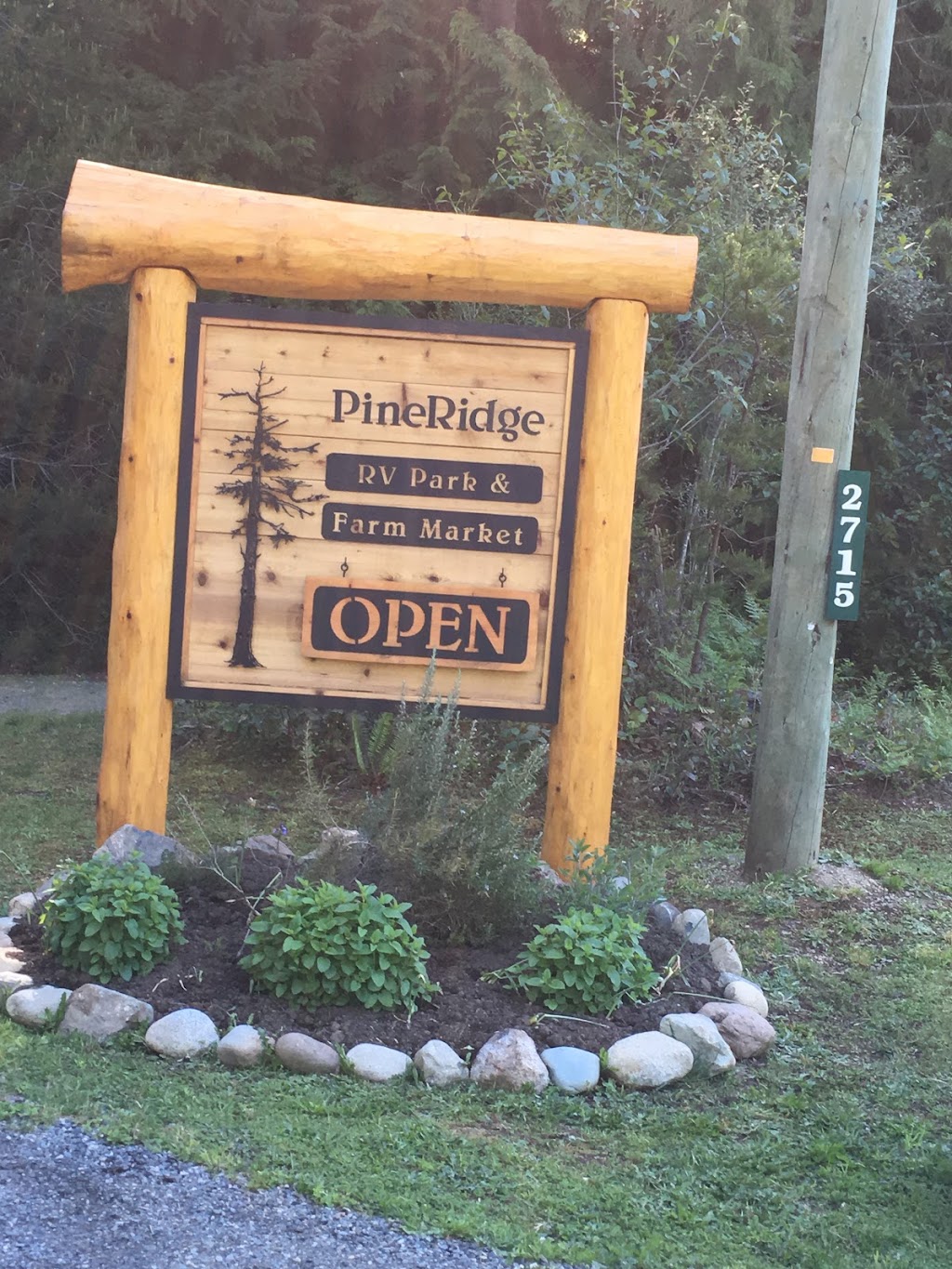 Pineridge RV Park and Farm Market | 2715 Turnbull Rd, Qualicum Beach, BC V9K 2L7, Canada | Phone: (250) 619-8047