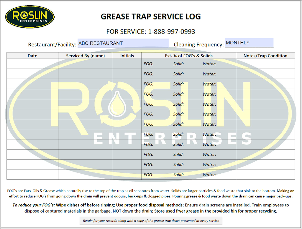 Roslin Enterprises Inc. | 686335, Oxford 2, Princeton, ON N0J 1V0, Canada | Phone: (888) 997-0993
