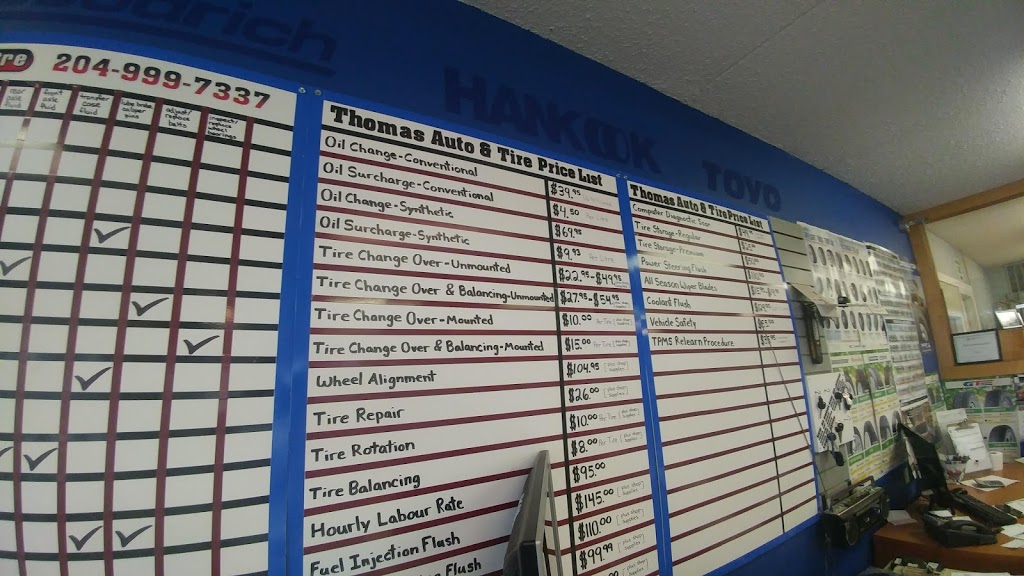Thomas Auto & Tire | 1325 Dugald Rd, Winnipeg, MB R2J 0H3, Canada | Phone: (204) 999-7337
