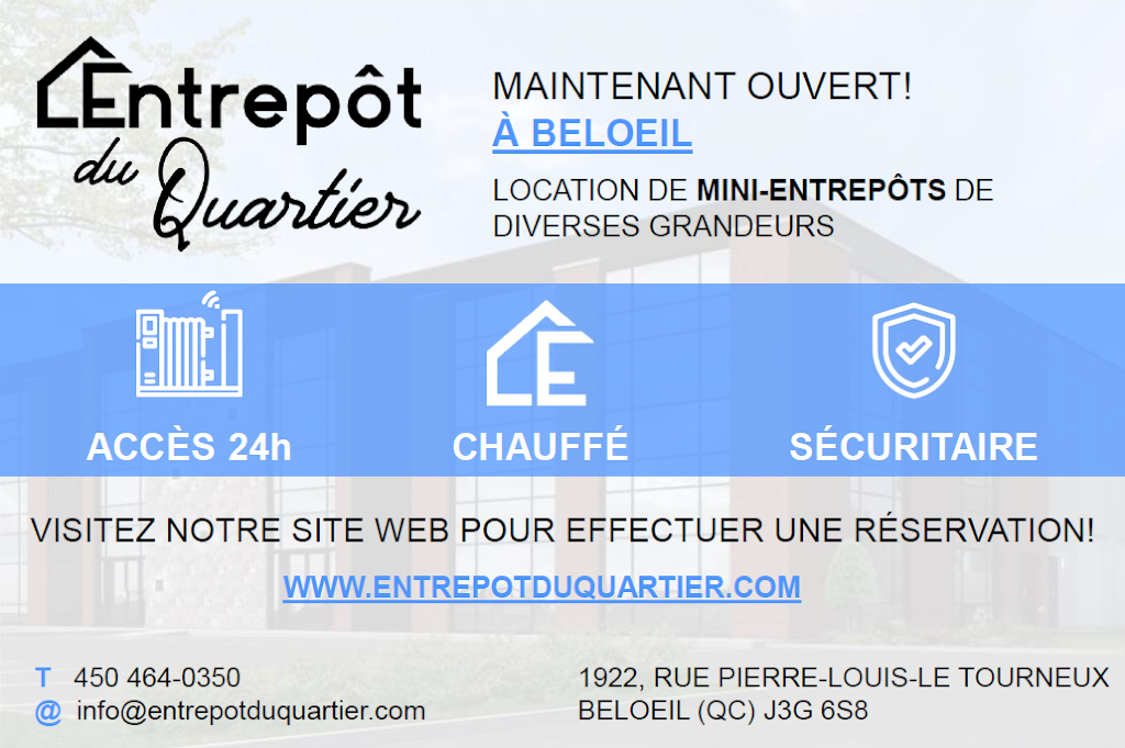 Entrepôt du Quartier | 1922 Rue Pierre-Louis-Le Tourneux, Beloeil, QC J3G 6S8, Canada | Phone: (450) 464-0350