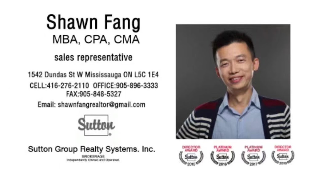 Shawn Fang Toronto Realtor | 1542 Dundas St W, Mississauga, ON L5C 1E4, Canada | Phone: (416) 276-2110