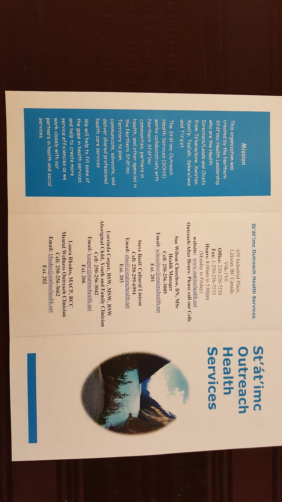 Statimc Outreach Health Services | 650 Industrial Way, Lillooet, BC V0K 1V0, Canada | Phone: (250) 256-7530