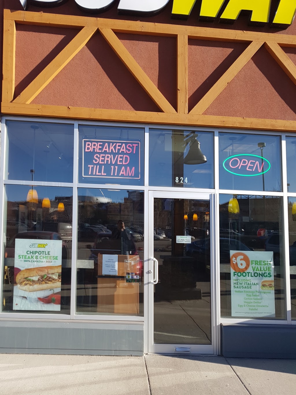 Subway | 8180 11th St SE Deerfoot Meadows Shopping Centre UnitJ14, #824, Calgary, AB T2H 3B5, Canada | Phone: (403) 212-1142