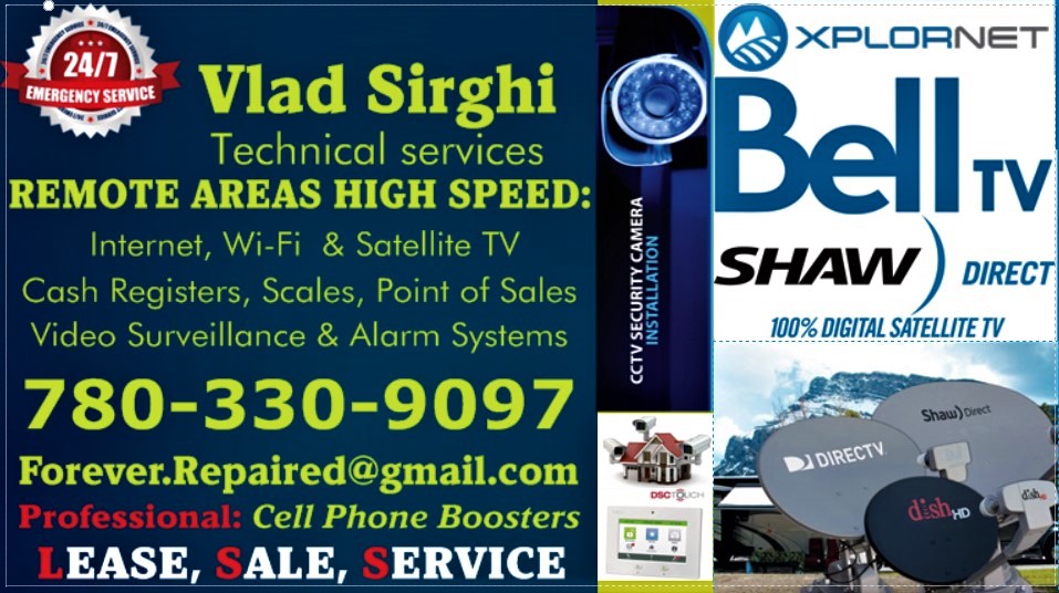 IRRAD PROFESSIONAL SATELLITE INSTALL / REPAIR OF TELUS / BELL /S | 2416 Glenridding Blvd SW, Edmonton, AB T6W 2W7, Canada | Phone: (780) 330-9097