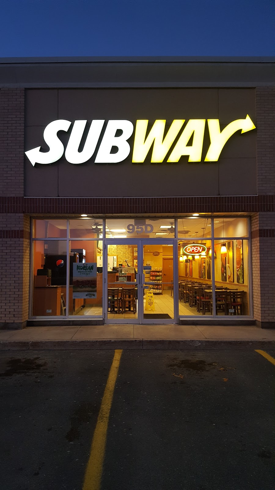 Subway | 95 Stavanger Dr Unit 95D, St. Johns, NL A1A 5V9, Canada | Phone: (709) 753-8292