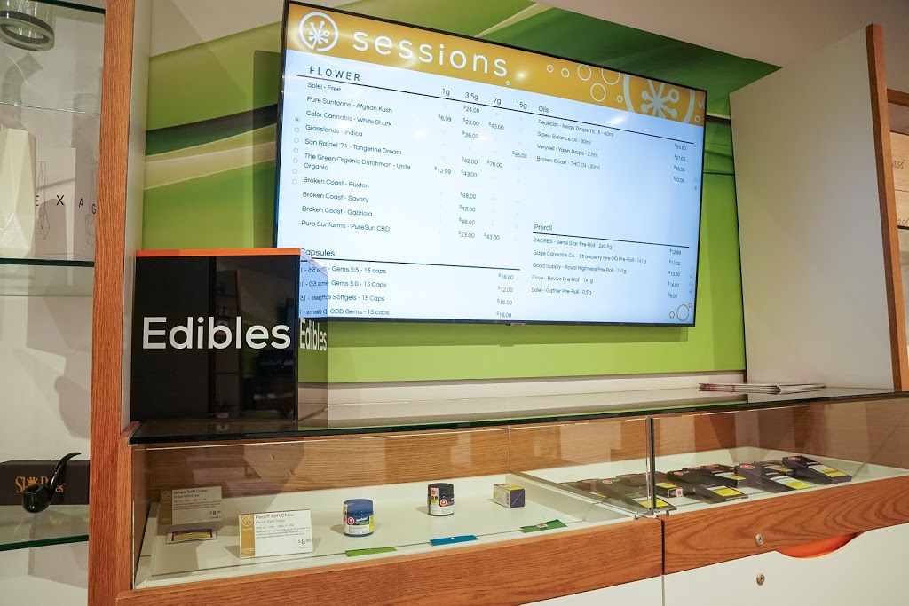Sessions Cannabis | 101 Holiday Inn Dr b1, Cambridge, ON N3C 1Z3, Canada | Phone: (519) 220-0201