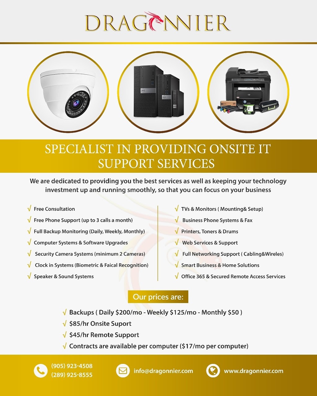 Dragonnier | 176 N Service Rd, Grimsby, ON L3M 4E8, Canada | Phone: (905) 923-4508