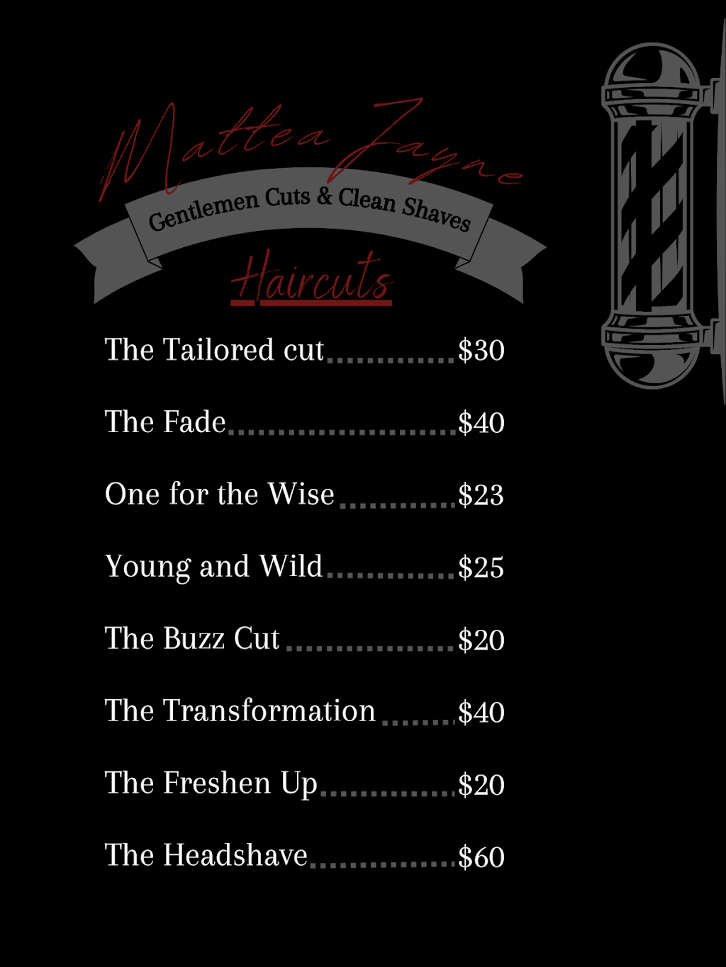 Mattea Jayne - Barber | 450 Dundas St E Unit 5, Belleville, ON K8N 1E9, Canada | Phone: (613) 850-8061