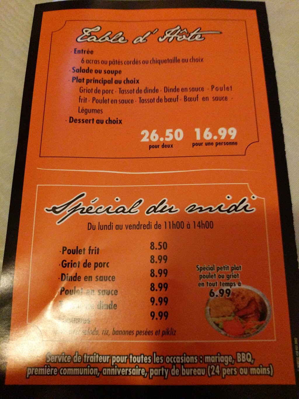 Restaurant La Courbe (Cuisine Créole) | 155 Grand Boulevard, LÎle-Perrot, QC J7V 4W9, Canada | Phone: (514) 901-0816