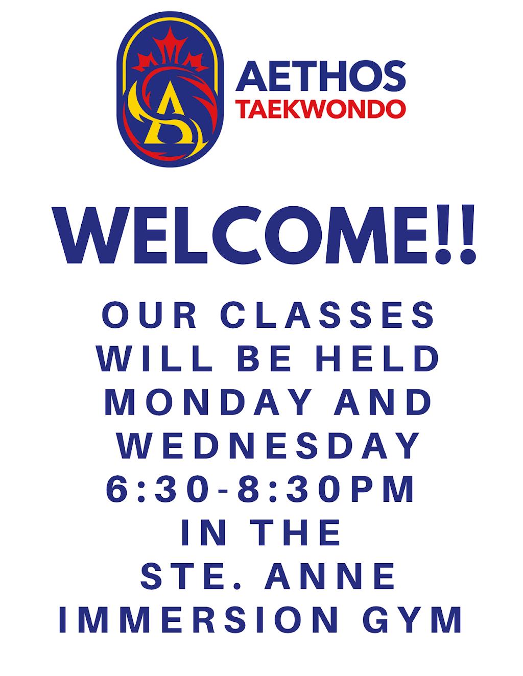 Aethos Taekwondo | St Alphonse Ave, Ste Anne, MB R5H 0K5, Canada | Phone: (204) 792-6482