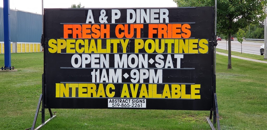 A&P Diner | 101 Wayne Gretzky Pkwy, Brantford, ON N3S 7N9, Canada | Phone: (226) 922-7663