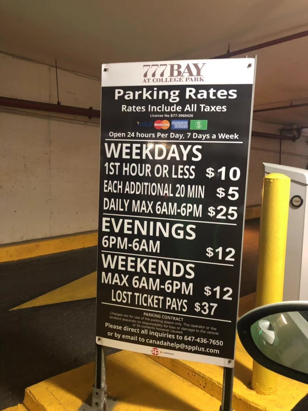 SP+ Parking | 777 Bay St., Toronto, ON M5B 2H7, Canada | Phone: (647) 436-7650