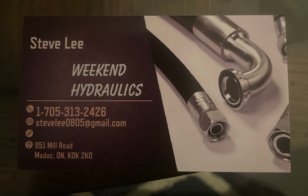Weekend Hydraulics | 951 Mill Rd, Madoc, ON K0K 2K0, Canada | Phone: (705) 313-2426