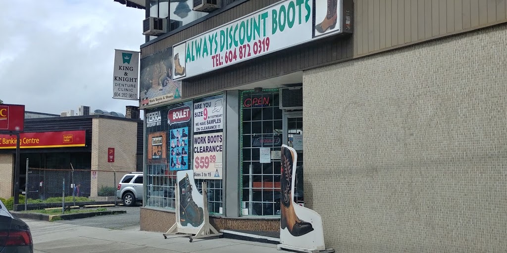 Always Discount Boots & Shoes | 1435 Kingsway, Vancouver, BC V5N 2R6, Canada | Phone: (604) 872-0319
