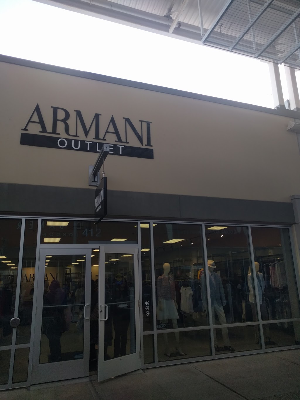 Armani Outlet | 13850 Steeles Ave W #412, Halton Hills, ON L7G 0J1, Canada | Phone: (905) 864-6322