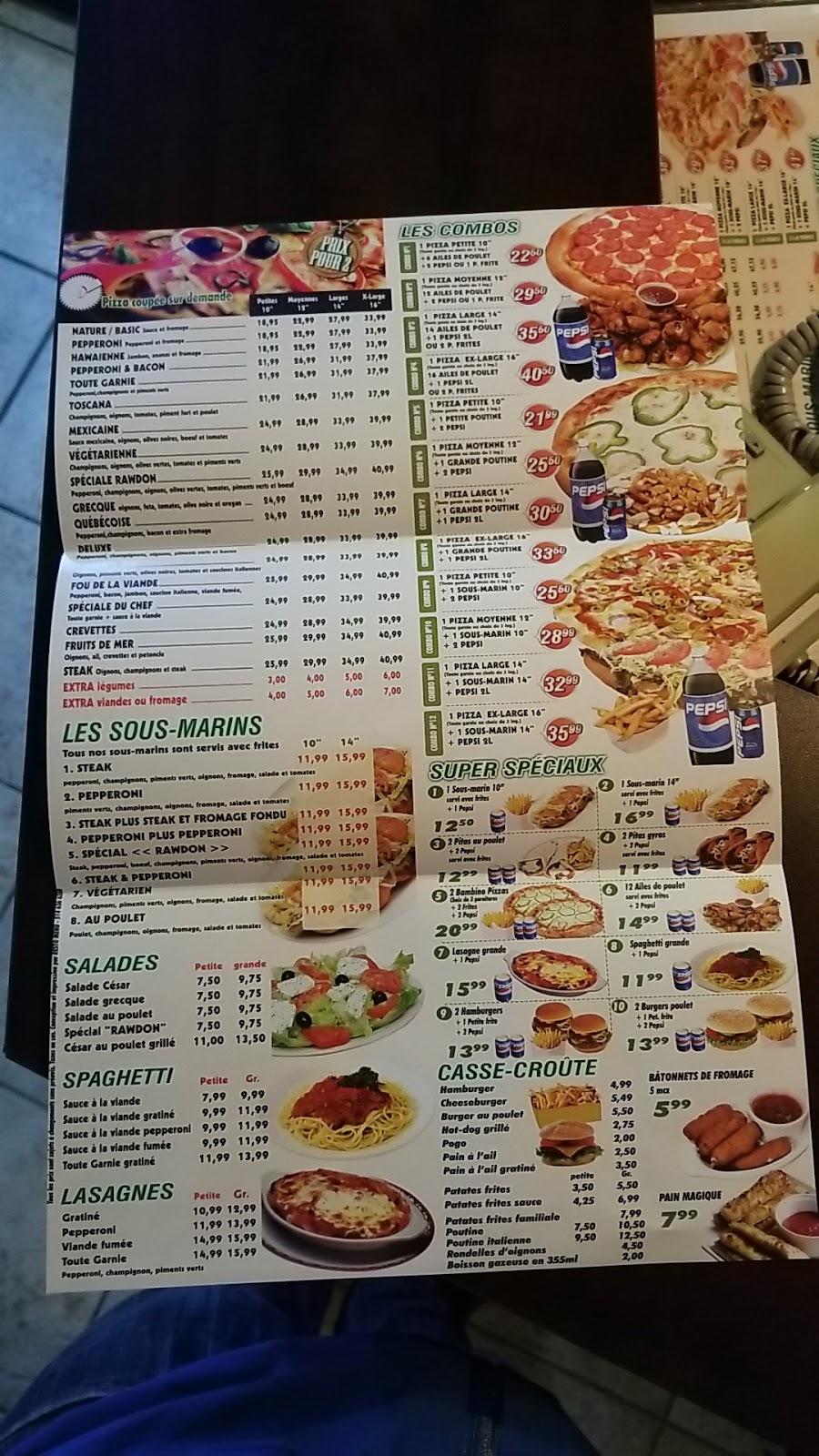 Pizza Rawdon | 3485 Rue Queen, Rawdon, QC J0K 1S0, Canada | Phone: (450) 834-8666
