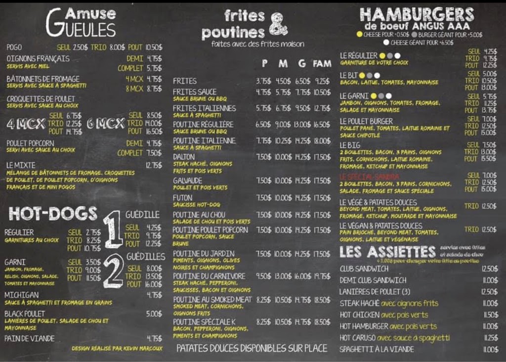 CASSE-CROUTE K | 1418 Route du Président-Kennedy, Scott, QC G0S 3G0, Canada | Phone: (418) 387-4749