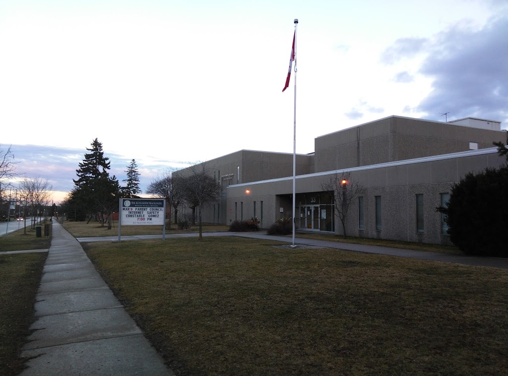 Sir Alexander Mackenzie Senior Public School | 33 Heather Rd, Scarborough, ON M1S 2E2, Canada | Phone: (416) 396-6570