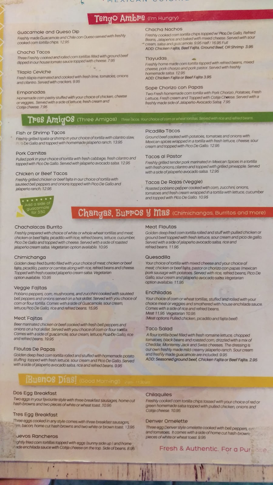 Chachalacas Mexican Cuisine | 110 Centre St, Regina Beach, SK S0G 4C0, Canada | Phone: (306) 729-4288