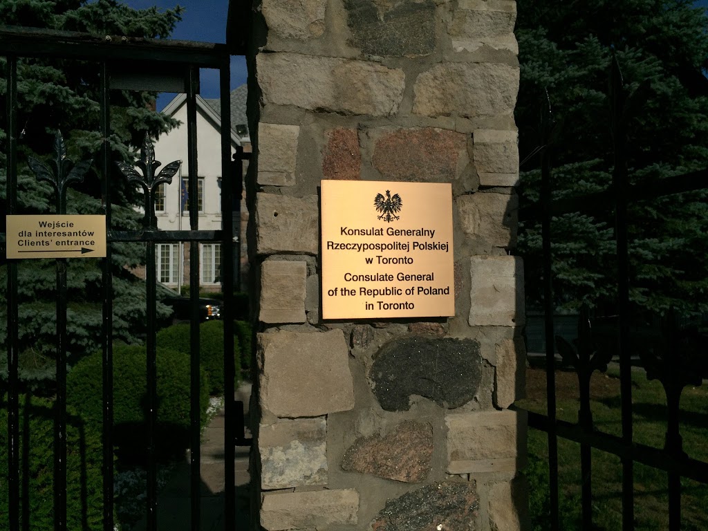 Consulate General of Poland in Toronto | 2603 Lake Shore Blvd W, Etobicoke, ON M8V 1G5, Canada | Phone: (416) 252-5471