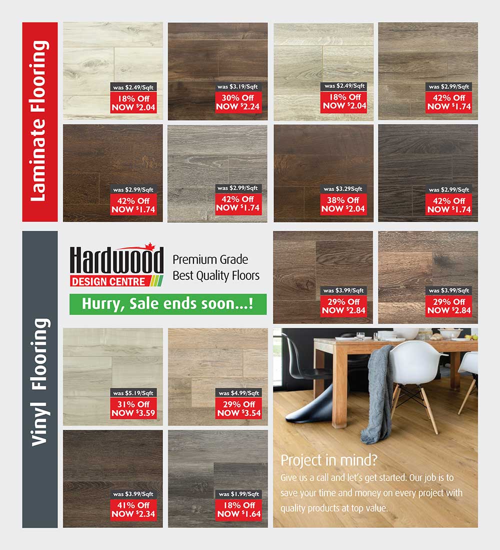 Laminate, Vinyl Flooring - Hardwood Design Centre Oakville | 422 Speers Rd, Oakville, ON L6K 2G2, Canada | Phone: (647) 361-1214