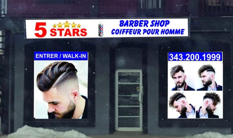 Rockland 5 stars barber shop | 1670 Laurier St, Rockland, ON K4K 1C7, Canada | Phone: (343) 200-1999