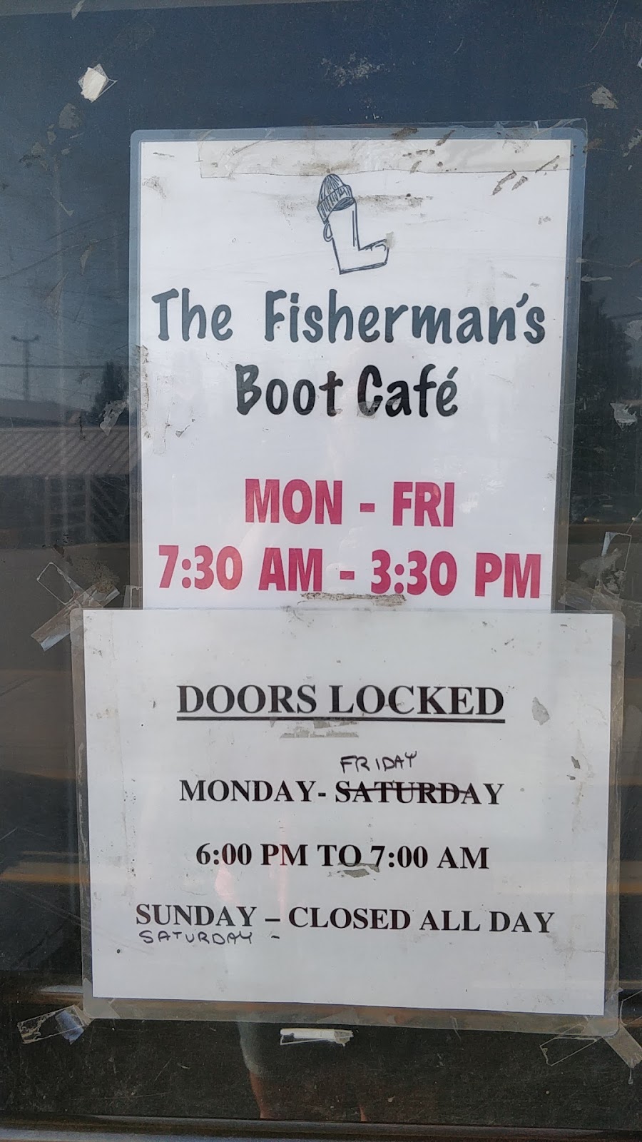 Fishermans Boot Cafe | 12740 Trites Rd, Richmond, BC V7E 3R8, Canada | Phone: (604) 275-9343