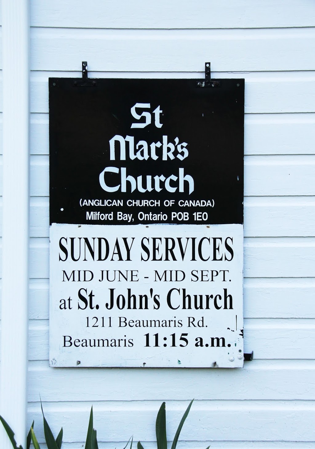 St Mark Anglican Church | 1202 Milford Bay Rd, Milford Bay, ON P0B 1E0, Canada | Phone: (705) 765-1963