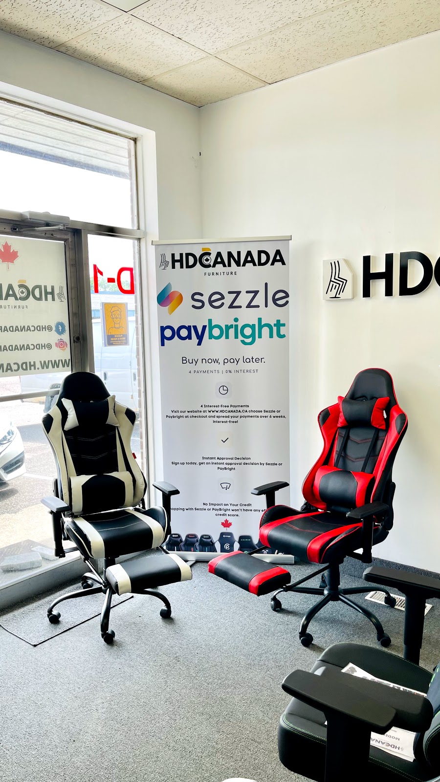 Hdcanada Furniture ltd. Gaming Chairs & Office Chairs Store | 3289 Lenworth Dr Unit #D1, Mississauga, ON L4X 2H1, Canada | Phone: (289) 237-6398