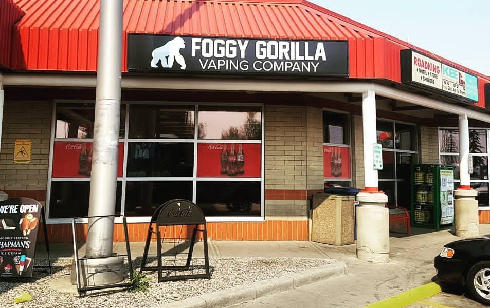 Foggy Gorilla Vape Shop | Road King Travel Centre | 4949 Barlow Trail SE Unit#15, Calgary, AB T2B 3B5, Canada | Phone: (587) 354-8273