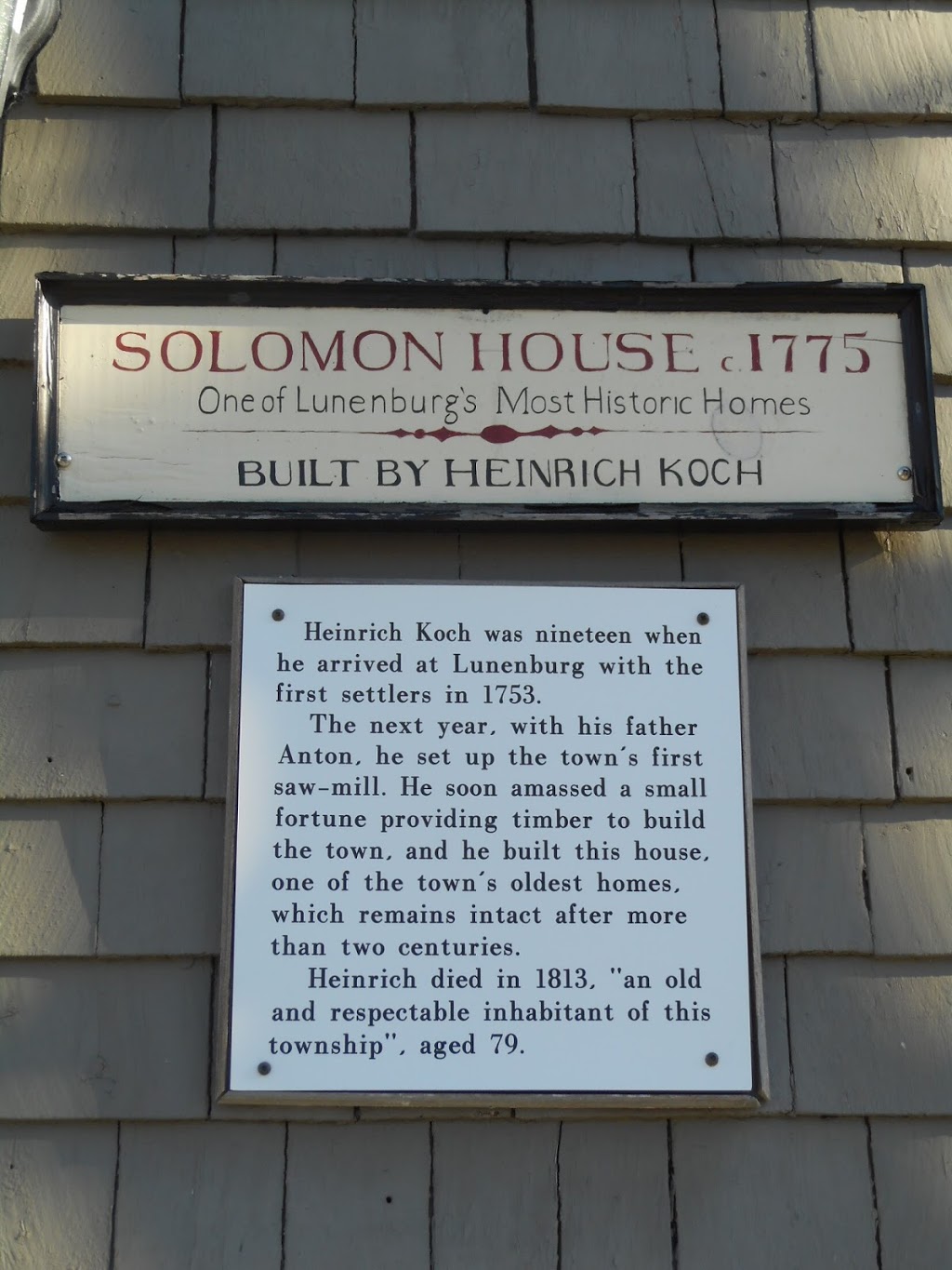 1775 Solomon House B&B | 69 Townsend St, Lunenburg, NS B0J 2C0, Canada | Phone: (902) 634-3477
