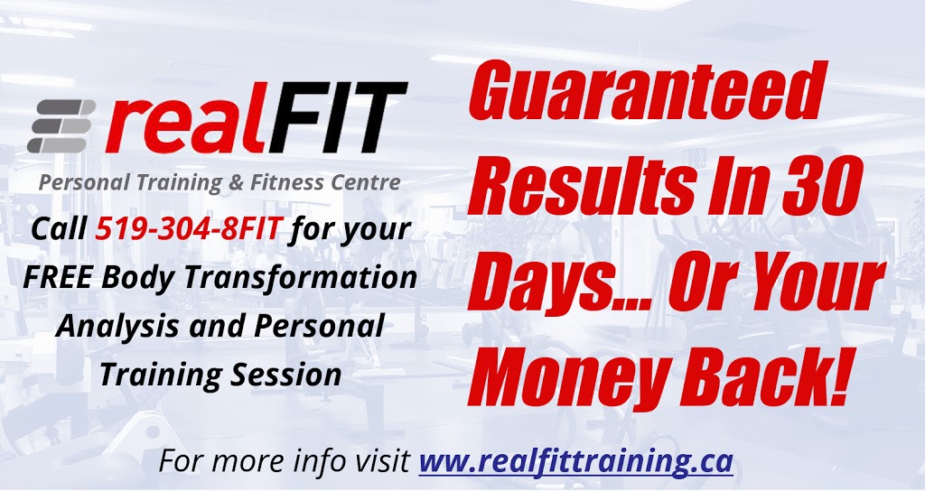 Realfit - Bootcamp, Personal Training and Fitness Centre | 98 Paris Rd #2, Brantford, ON N3R 1H9, Canada | Phone: (519) 304-8348