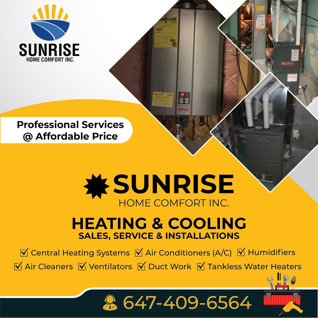 Sunrise Home Comfort Inc. | 33 Walford Rd, Markham, ON L3S 2T1, Canada | Phone: (647) 409-6564