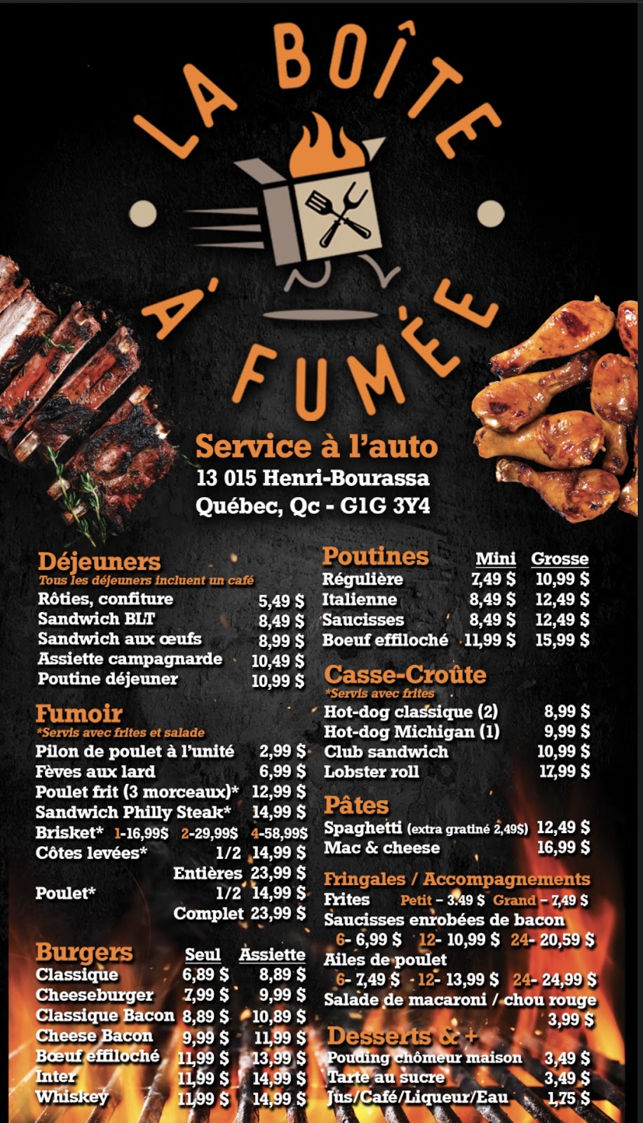 La Boîte à Fumée | 4242 Rte des Rivières, Saint-Étienne-de-Lauzon, QC G6J 1J6, Canada | Phone: (418) 836-7007