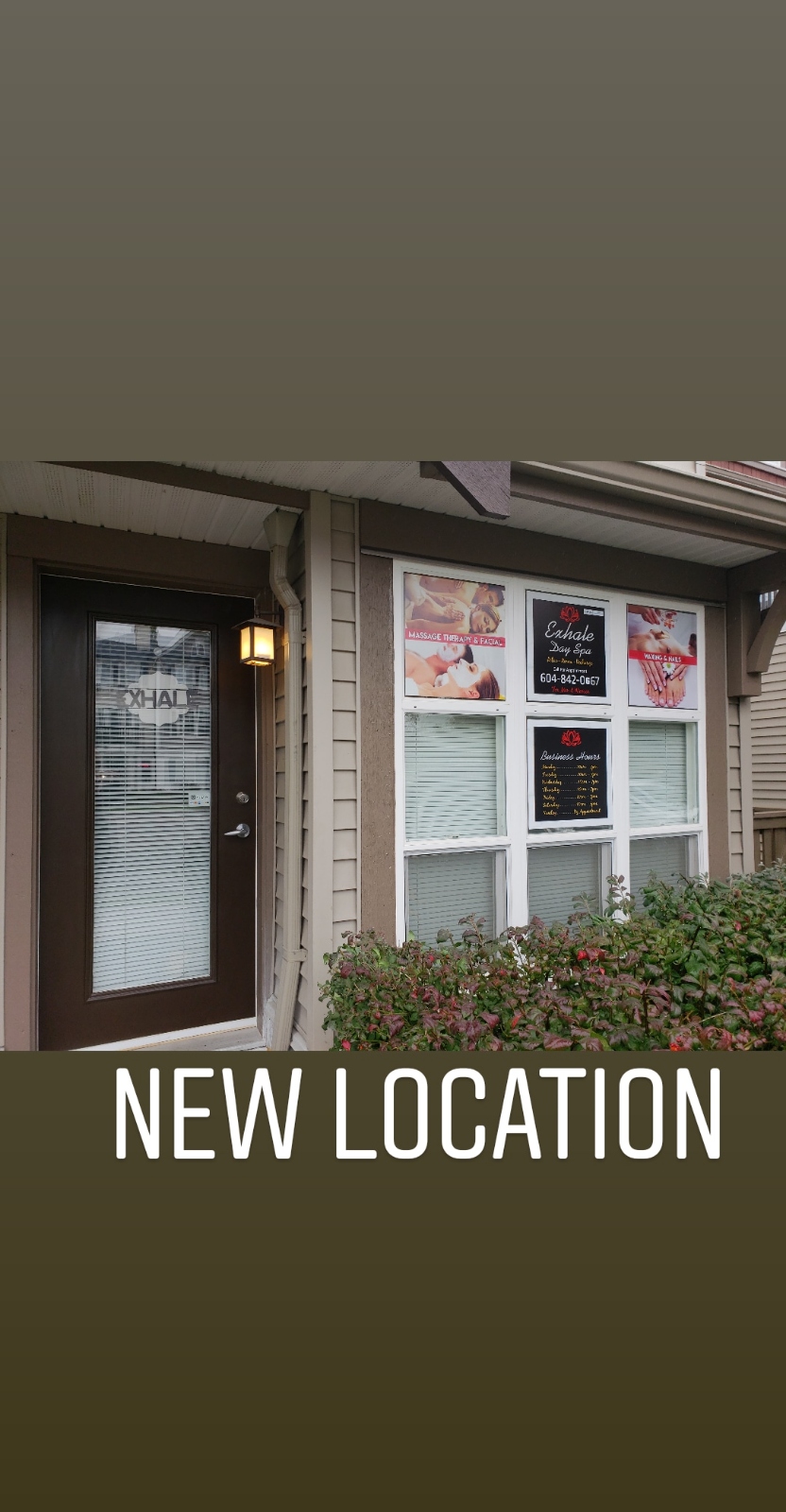 Exhale Day Spa | 7155 189 St Unit 48, Surrey, BC V4N 5S8, Canada | Phone: (604) 842-0667