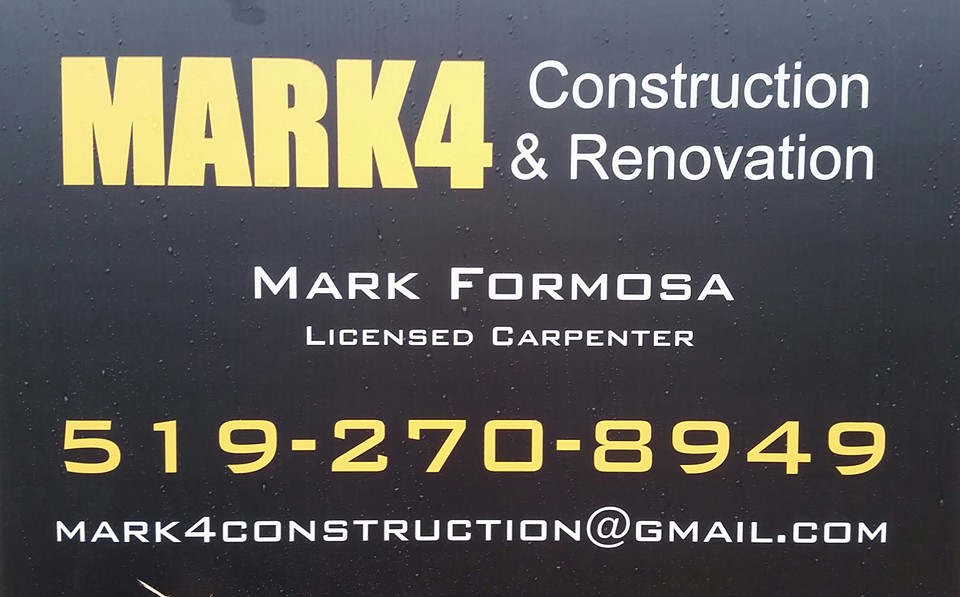 Mark4 Construction & Renovation | 116 Widgeon Cove Rd, Lions Head, ON N0H 1W0, Canada | Phone: (519) 270-8949
