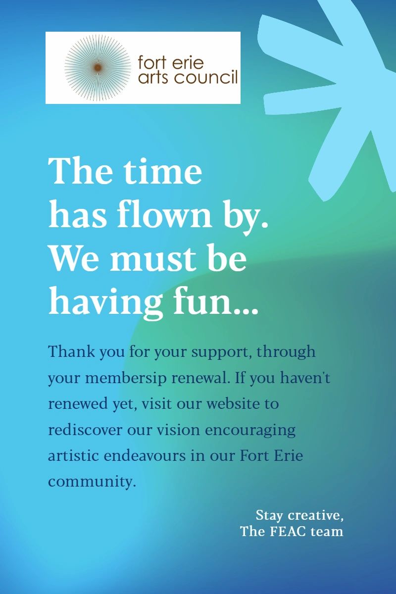The Fort Erie Arts Council | 246 Ridge Rd N, Ridgeway, ON L0S 1N0, Canada | Phone: (905) 894-8373