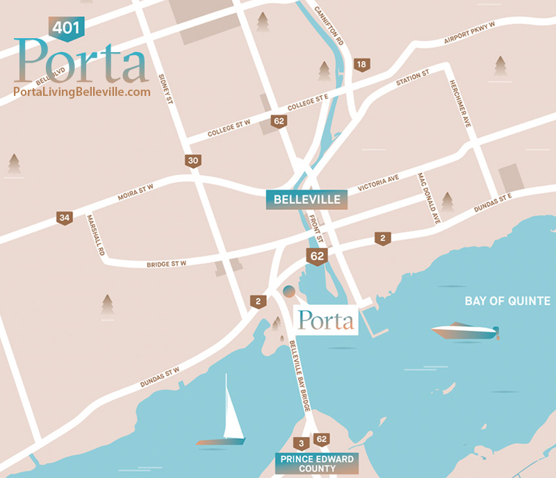 Porta Living Waterfront Condos | 25 Dundas St W, Belleville, ON K8P 3M7, Canada | Phone: (613) 702-8362